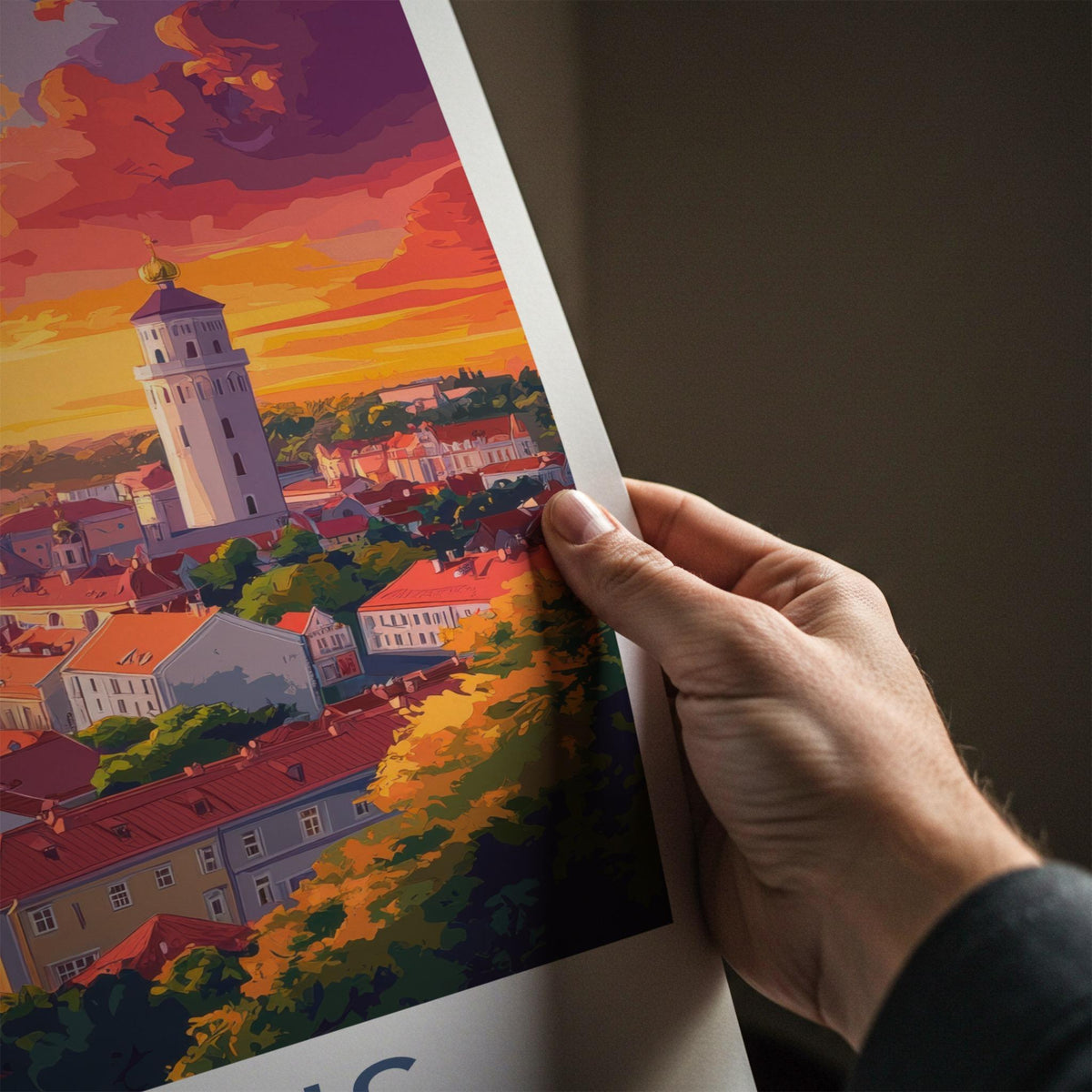 Vilnius Poster - Lithuania Wall Art