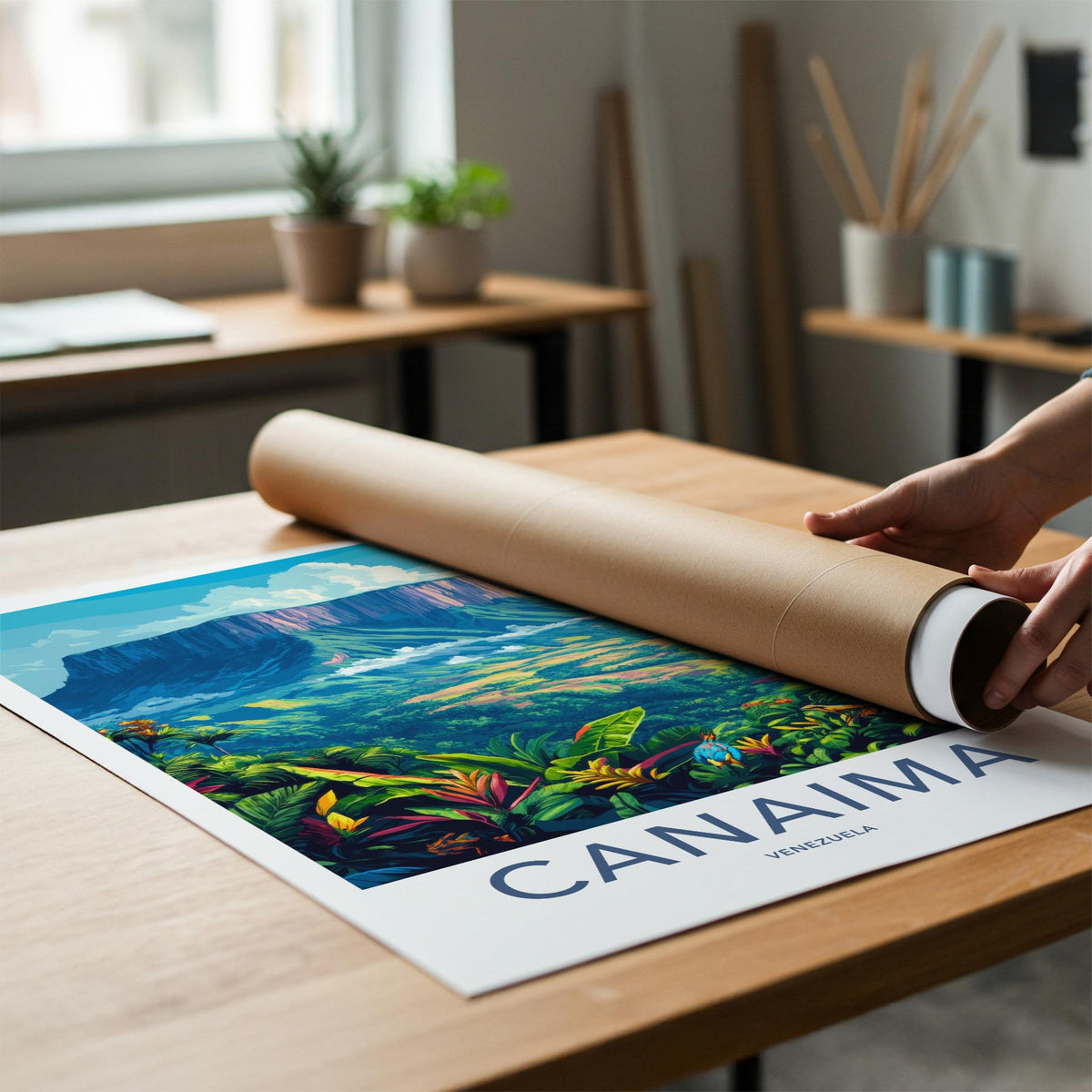 Canaima Poster - Venezuela Wall Art Featuring Tepuis Mountain