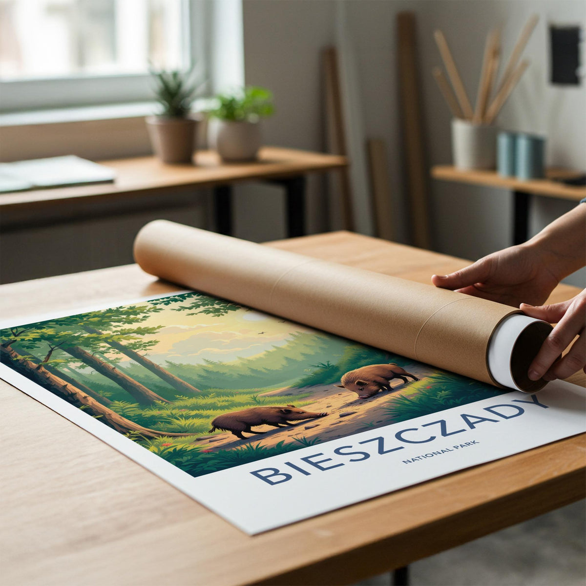 Bieszczady National Park Poster - Scenic Landscape Art & Wildlife