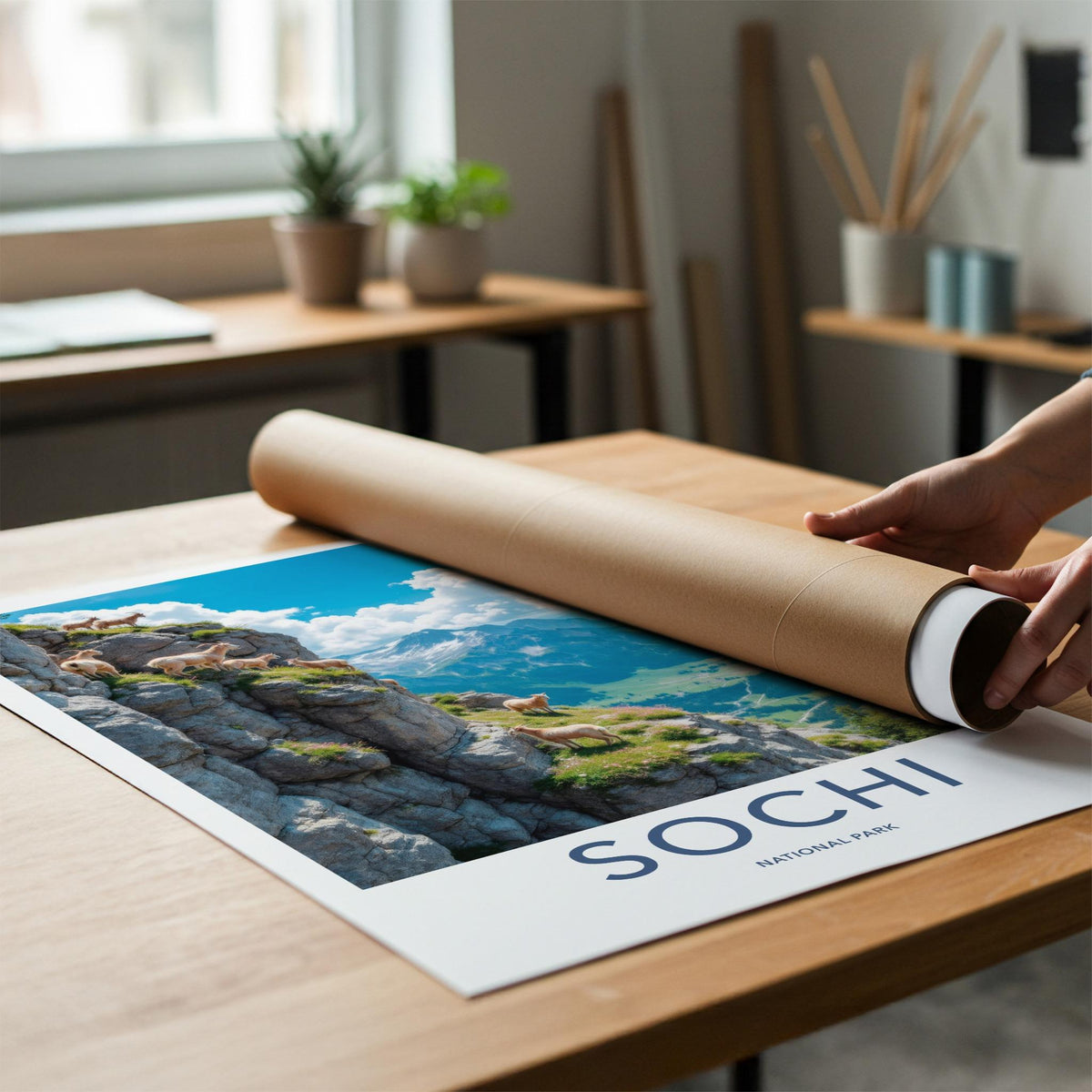 Sochi National Park Poster - Scenic Nature Print & Mountain Landscape