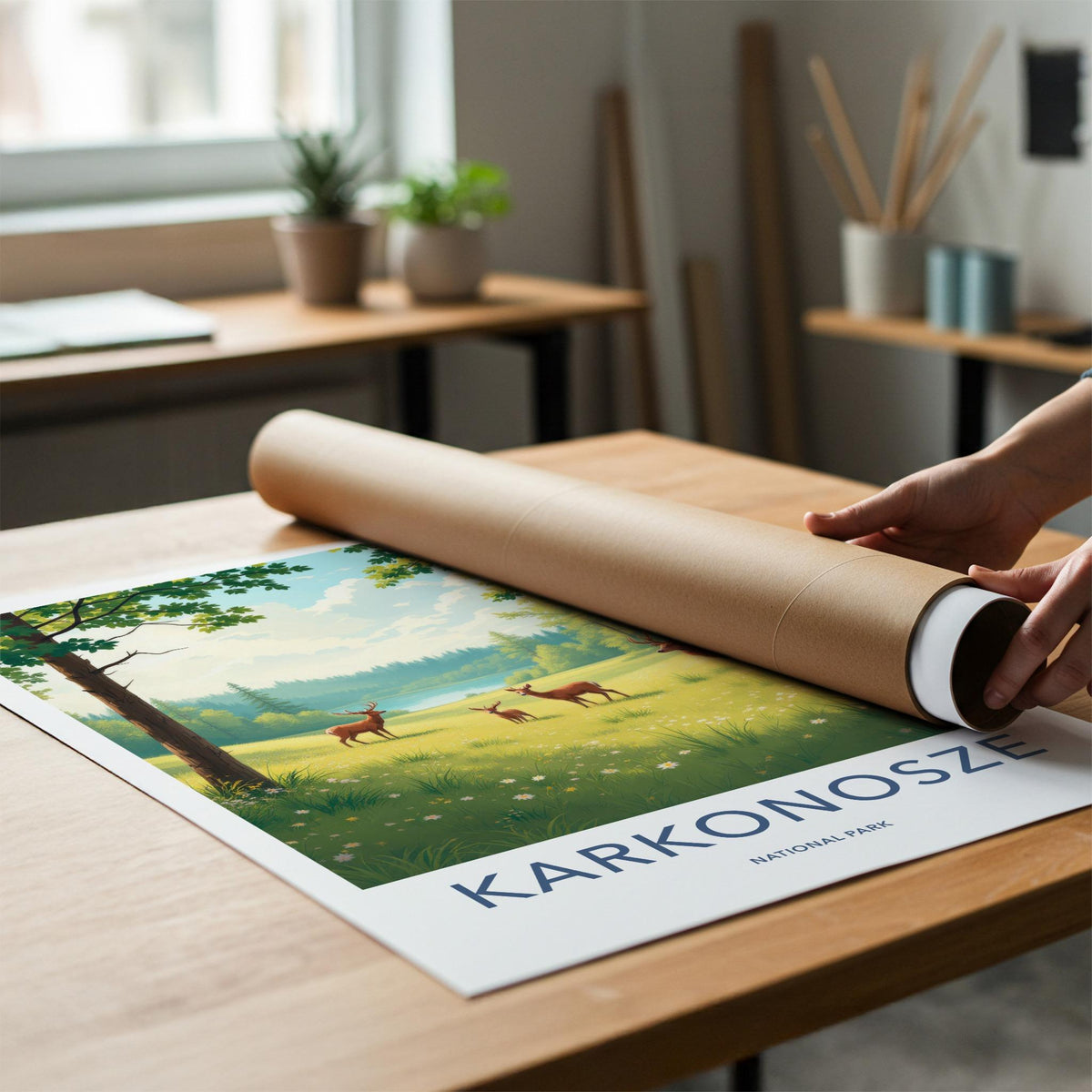 Karkonosze National Park Poster - Scenic Nature Poster with Polish