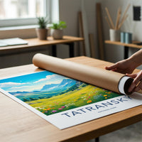 Tatranský National Park Poster - Scenic Mountain Wall Decor