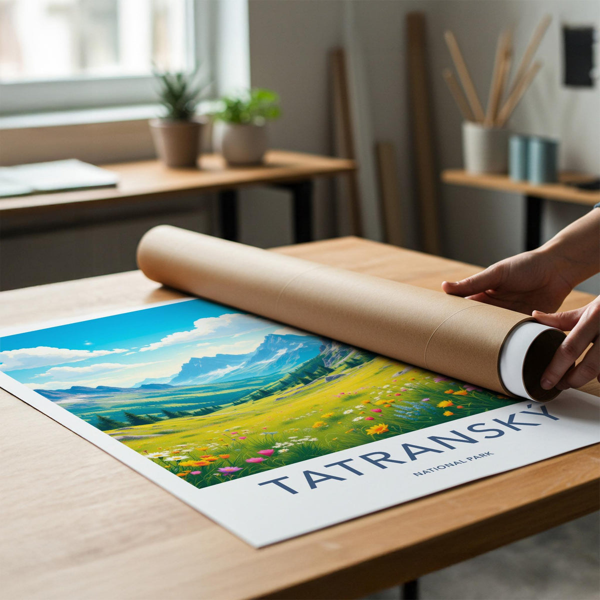 Tatranský National Park Poster - Scenic Mountain Wall Decor
