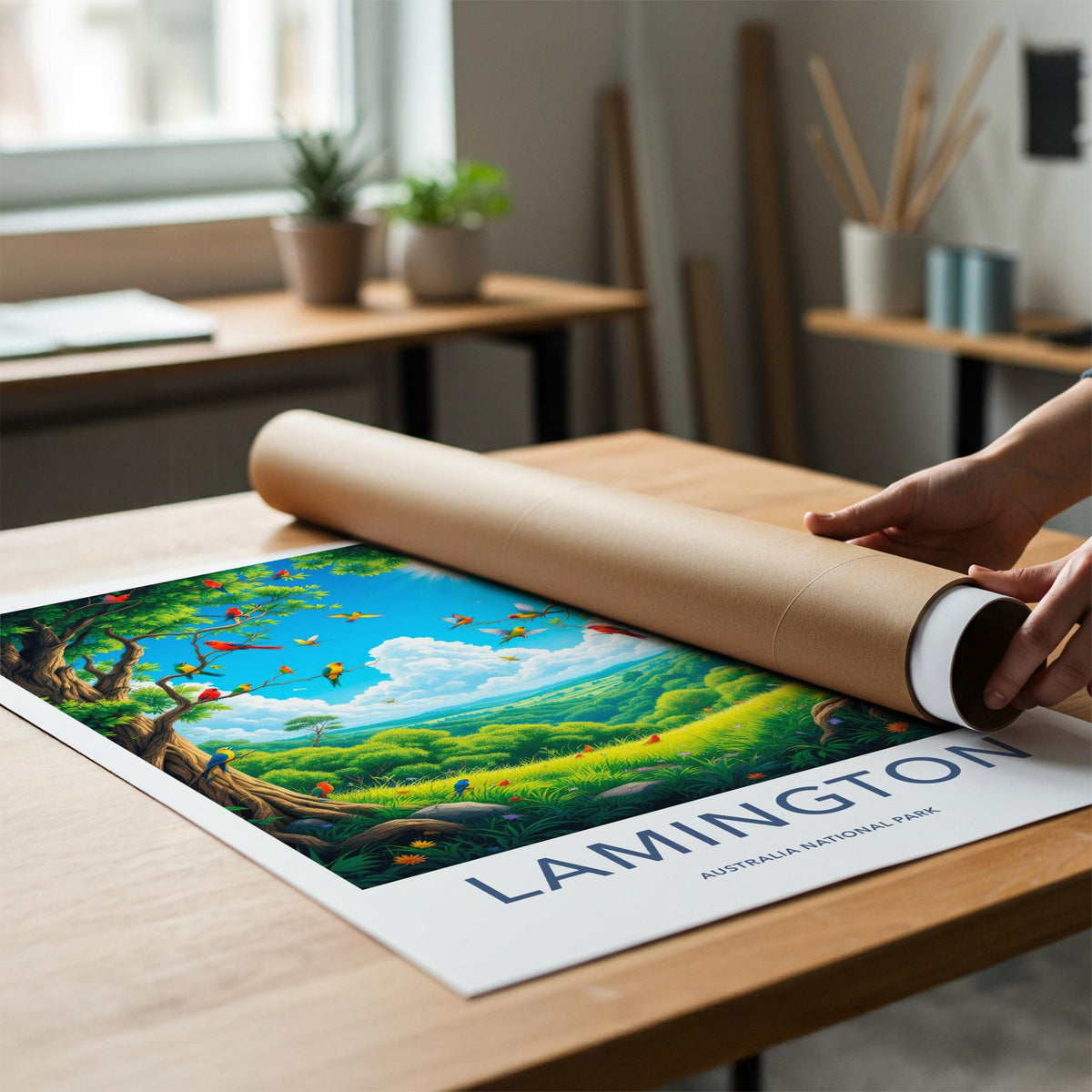 Lamington National Park Poster - Scenic Landscape Decor & Australian