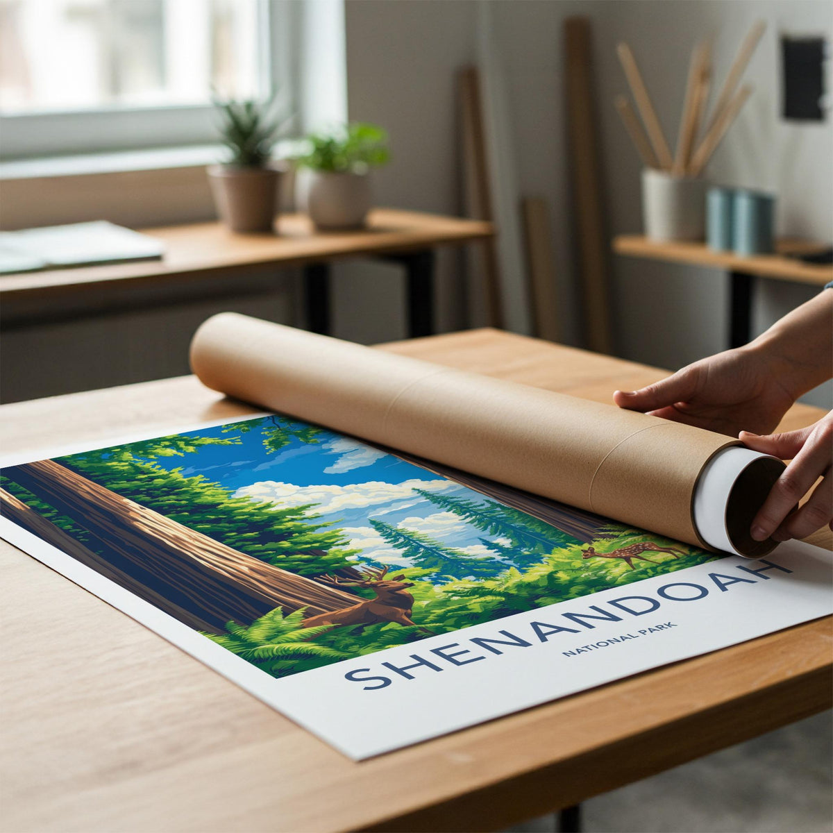 Shenandoah National Park Poster - Scenic Skyline Drive Art & Nature