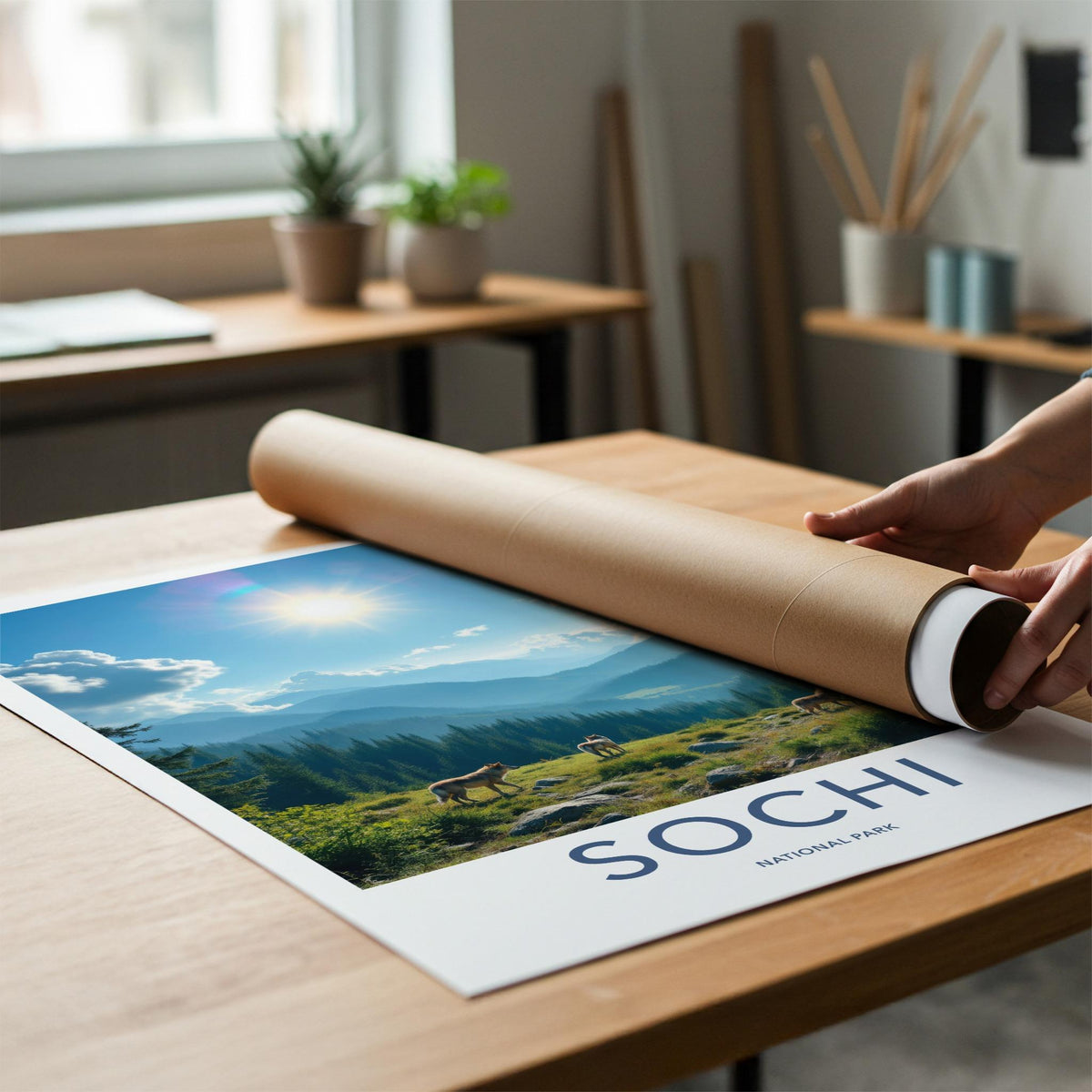 Sochi National Park Poster - Mountain Landscape Print