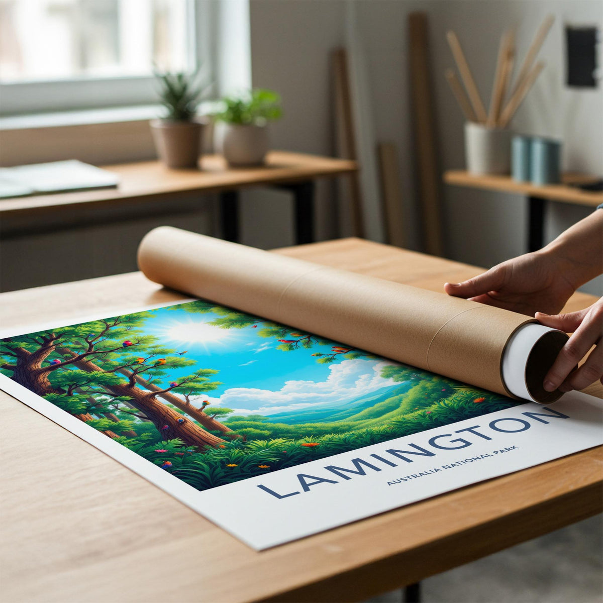 Lamington Park Poster - Australian Rainforest Art