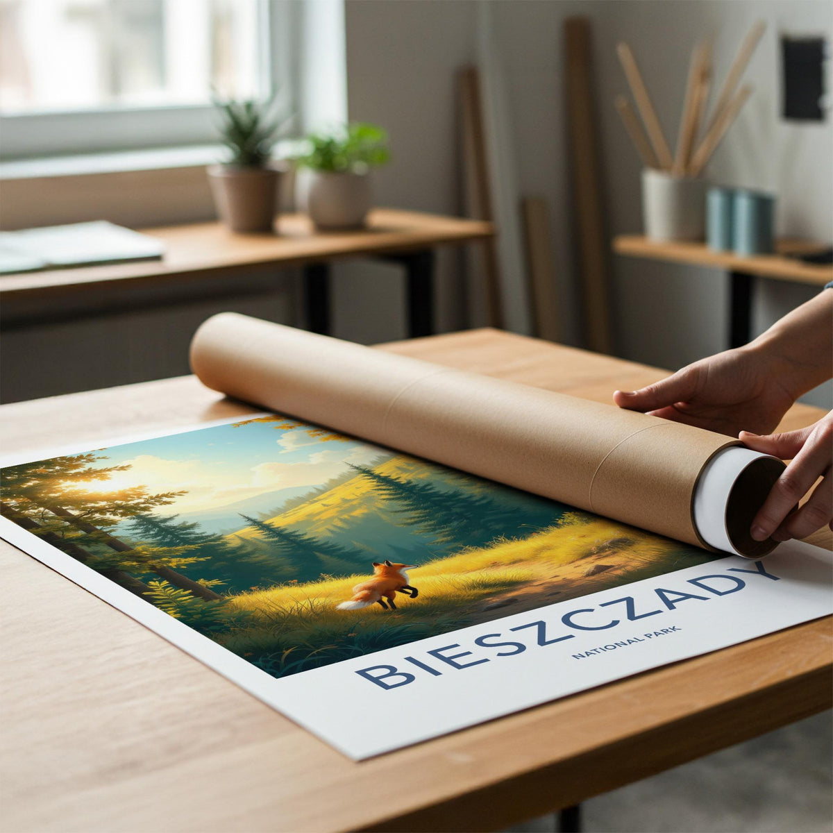 Bieszczady National Park Poster - Scenic Mountain Print & Nature Wall
