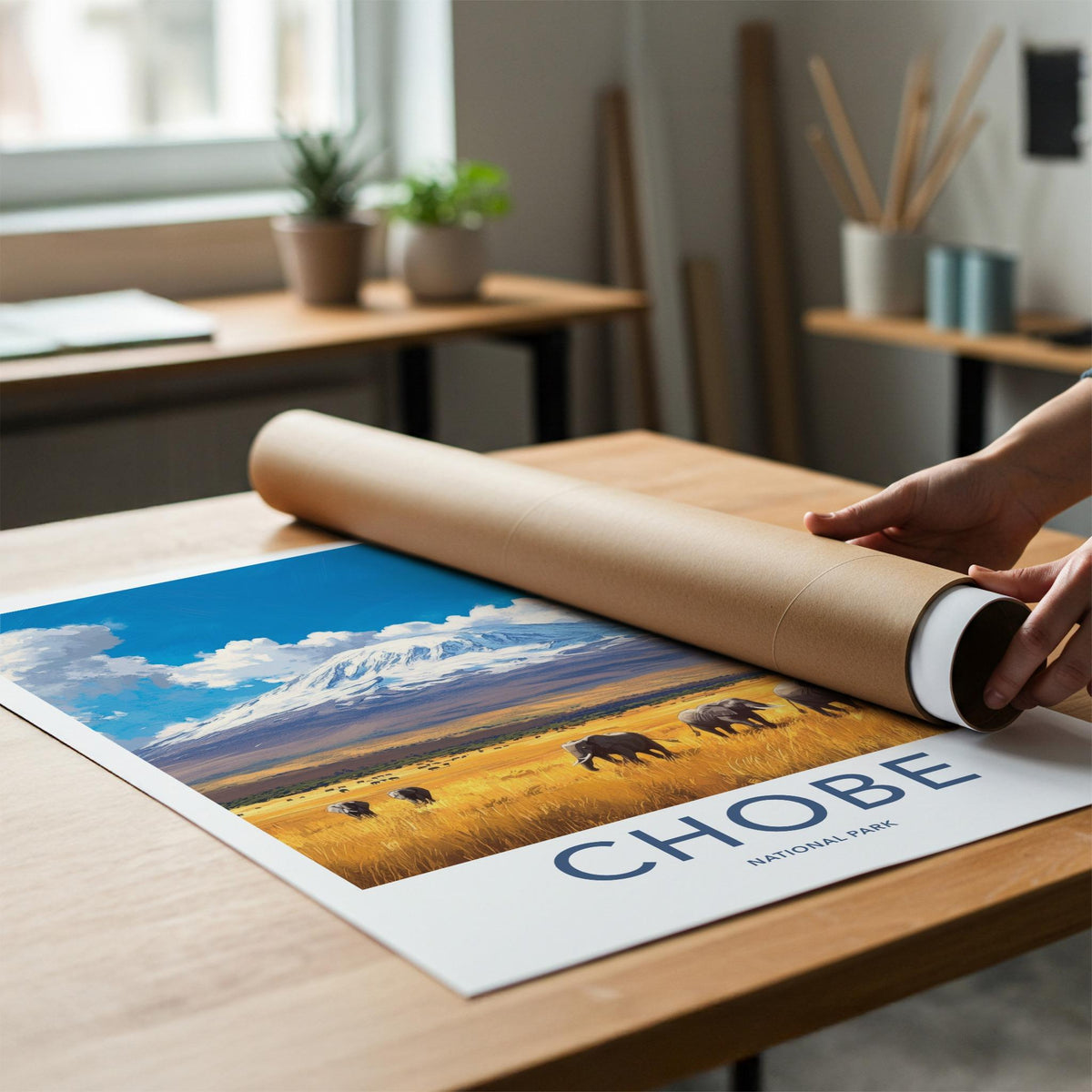Chobe National Park Poster - African Safari Art