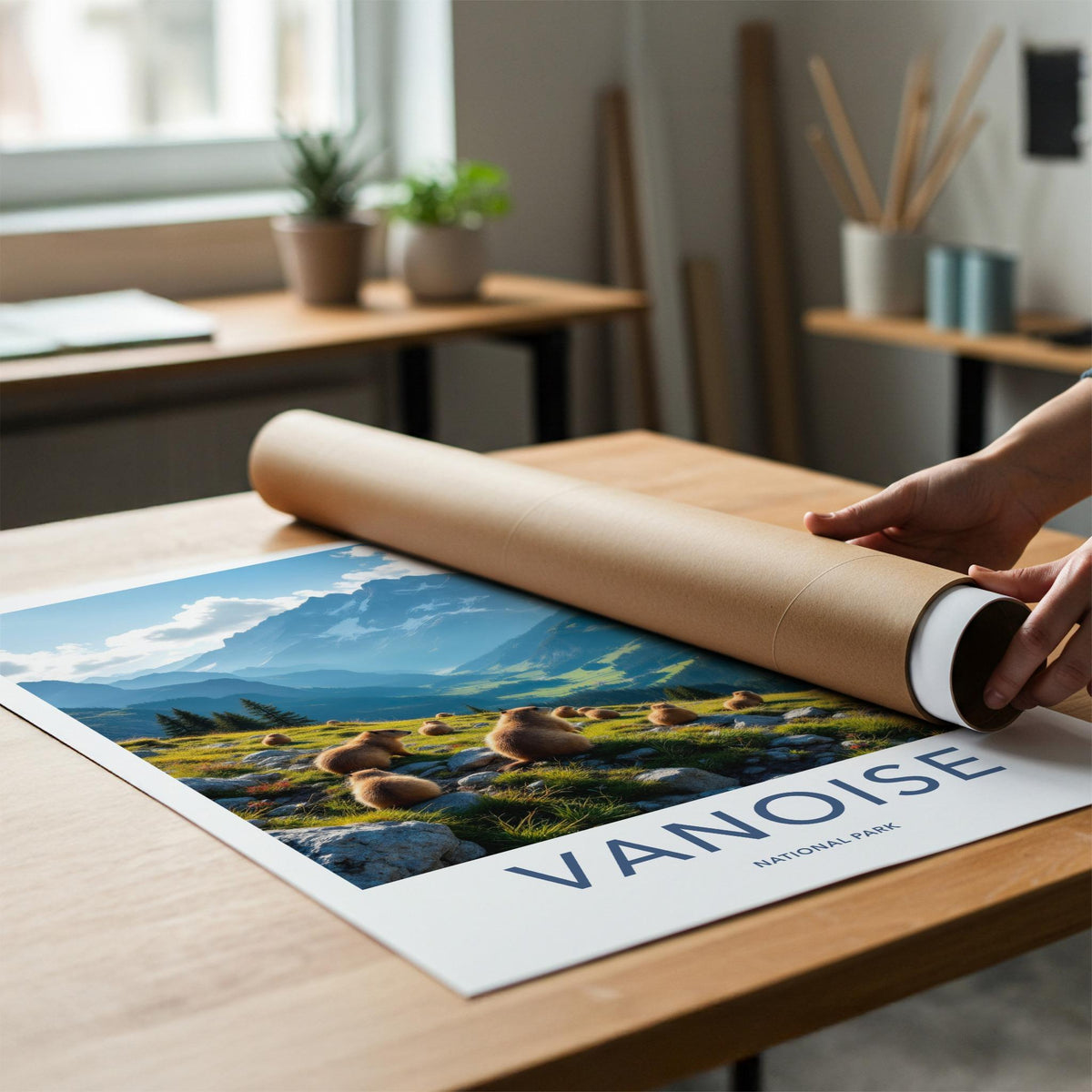 Vanoise National Park Poster - Scenic Mountain Landscape Art