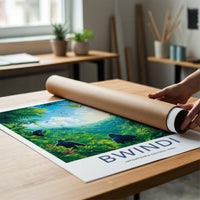 Bwindi National Park Poster - Uganda Wall Art