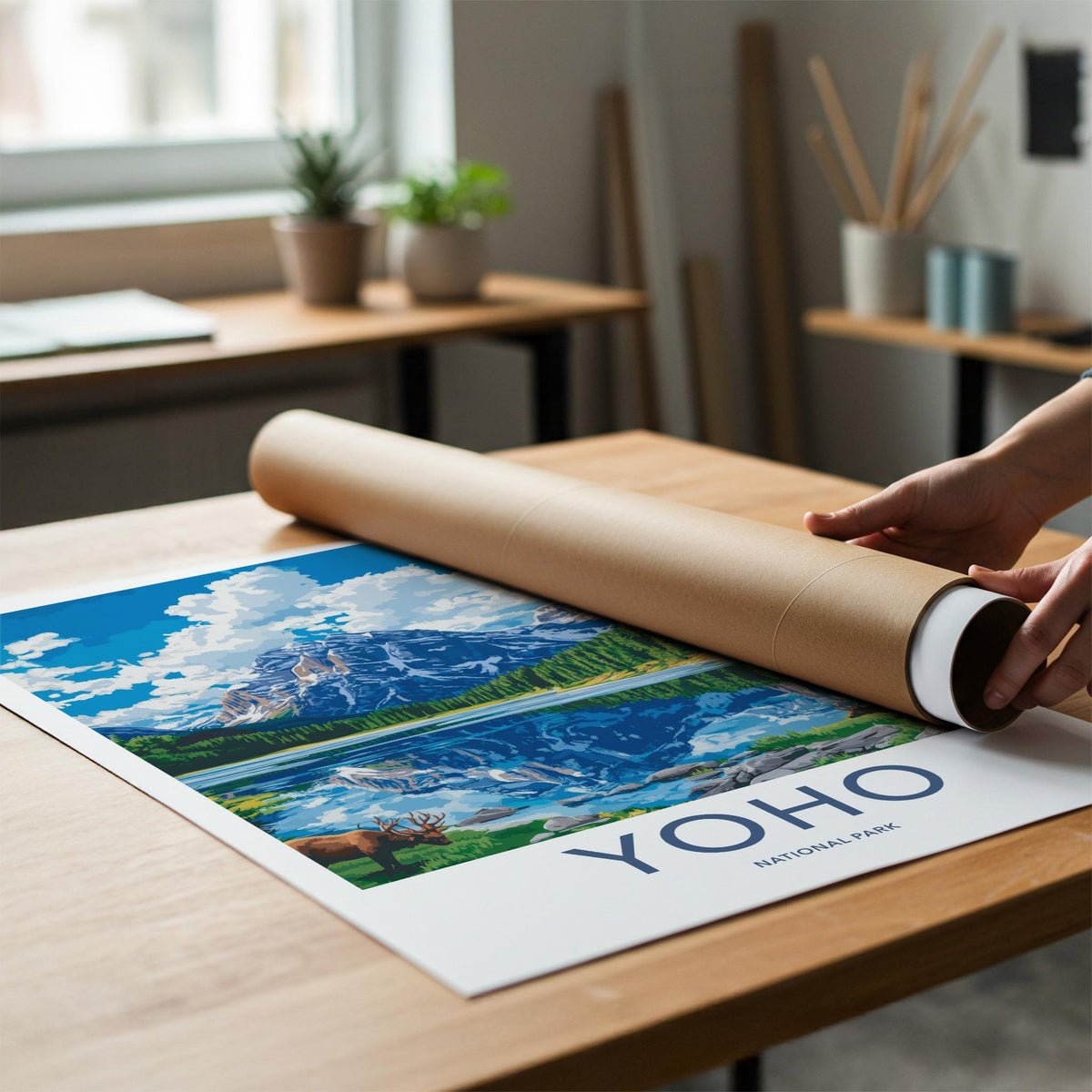 Jasper National Park Poster - Scenic Mountain Landscape Print