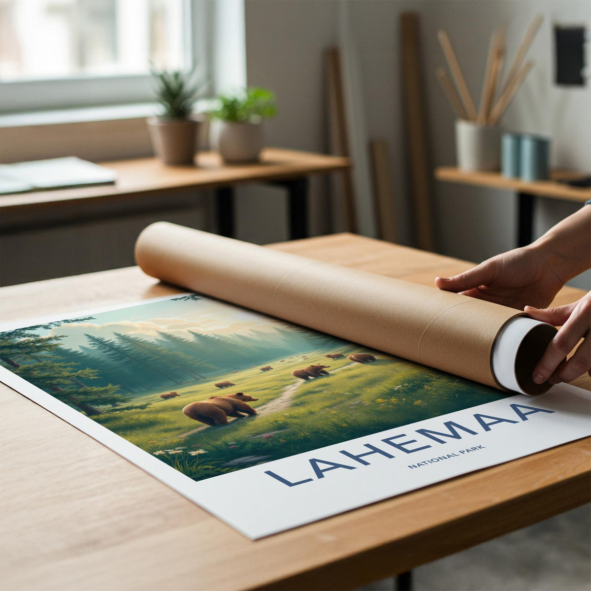 Lahemaa National Park Poster - Baltic Nature Artwork