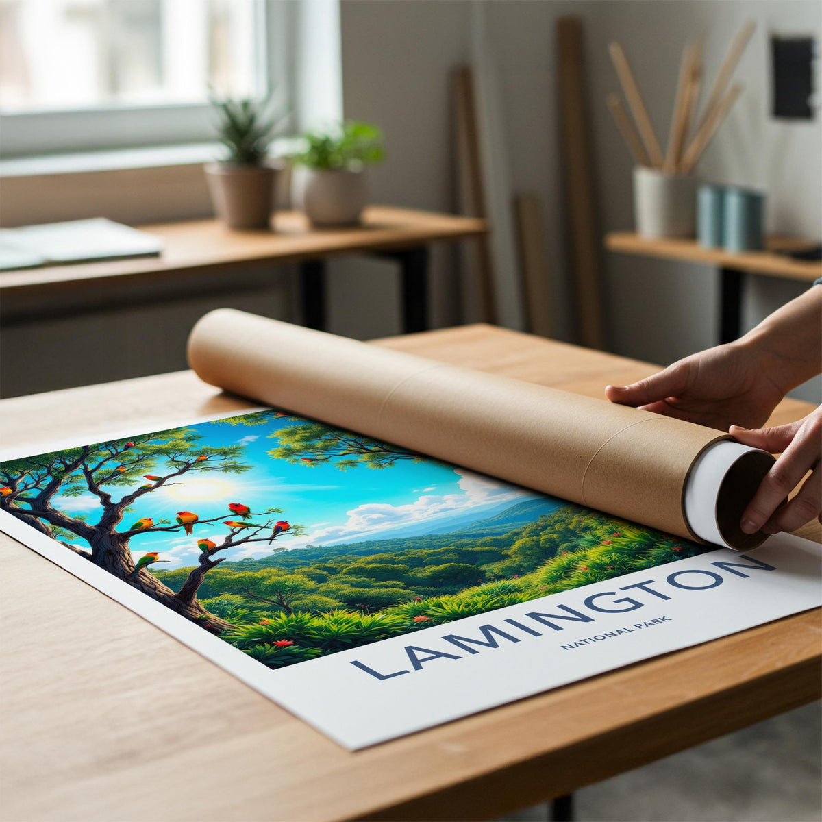 Lamington National Park Poster - Vibrant Rainforest Wall Art & Scenic