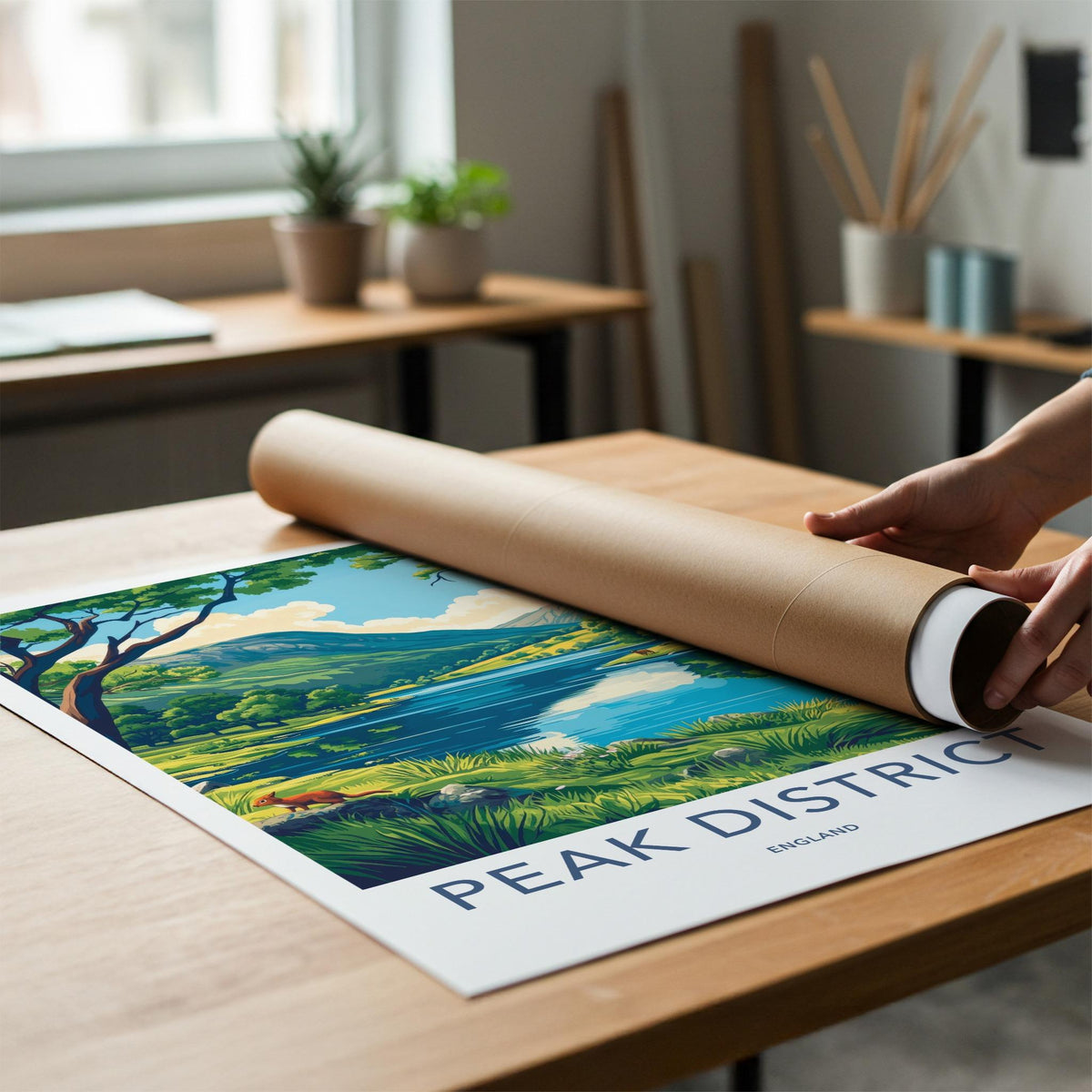 Peak District Poster - English Countryside Wall Art