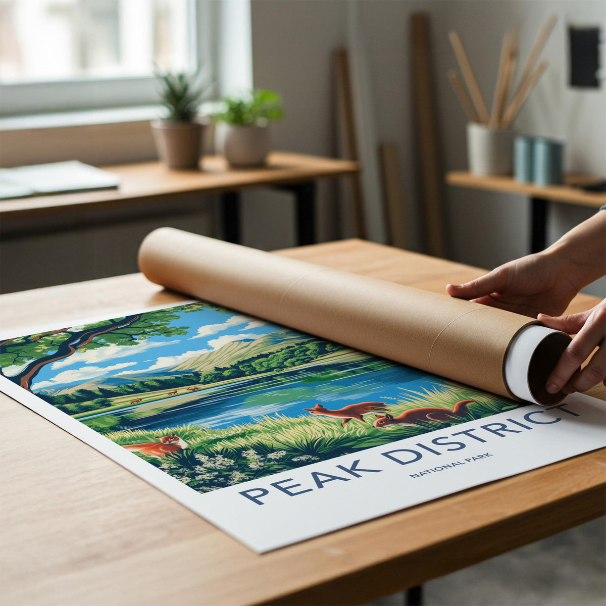 Peak District Poster - Scenic Landscape Art
