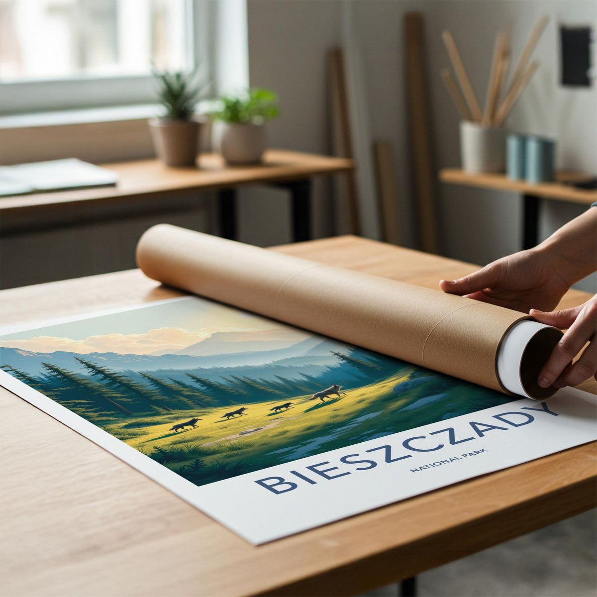 Bieszczady National Park Poster - Mountain Landscape Print & Polish