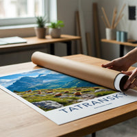 Tatra National Park Poster - Scenic Mountain View Wall Art for Rustic
