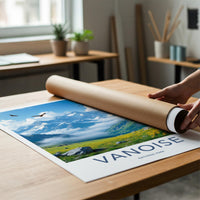 Vanoise Poster - French Alps Mountain Landscape Art