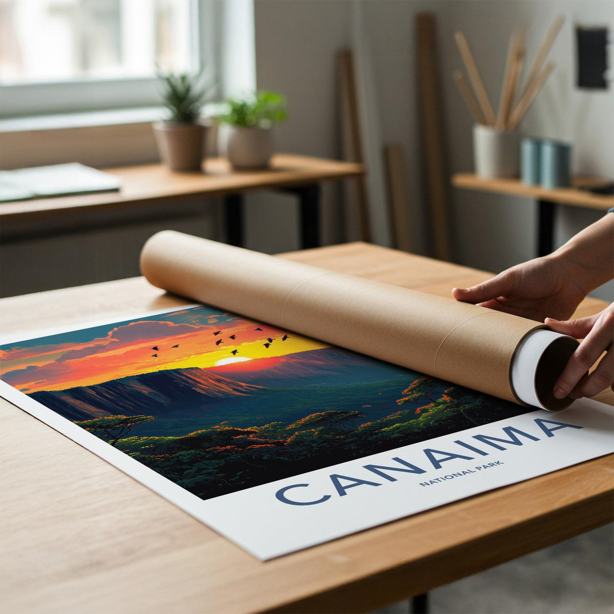 Canaima National Park Poster - Scenic Wall Print With Angel Falls