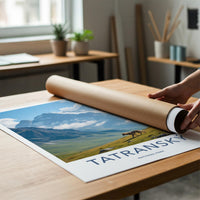 Tatranský National Park Poster - Slovakia Wall Art With Mountain