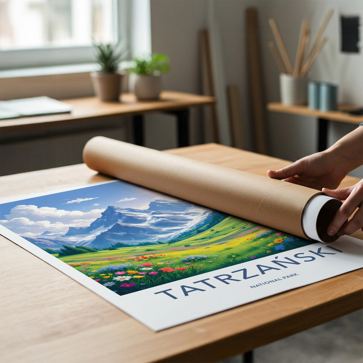 Tatrzański Poster - Scenic Mountain Landscape Print With Majestic