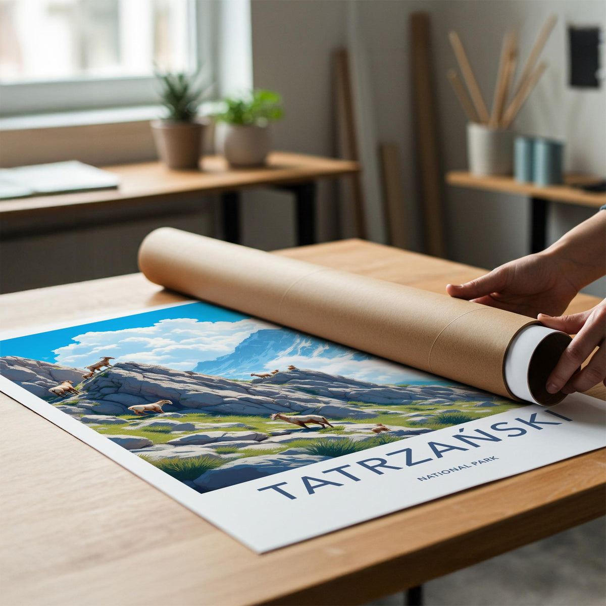 Tatra National Park Poster - Alpine Landscape Print With Mountain