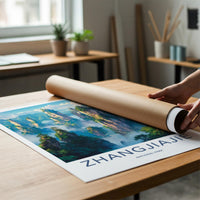 Zhangjiajie Poster - UNESCO Heritage Wall Decor With Sandstone