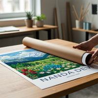 Nanda Devi Poster - Himalayan Mountain Landscape Print