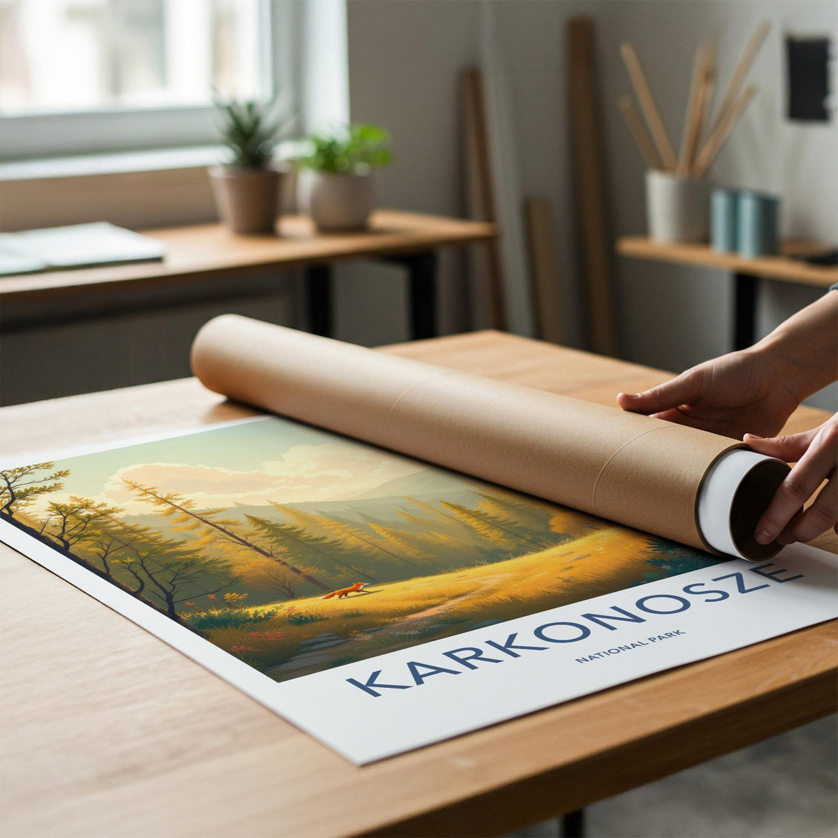 Karkonosze National Park Poster - Scenic Mountain Decor & Nature