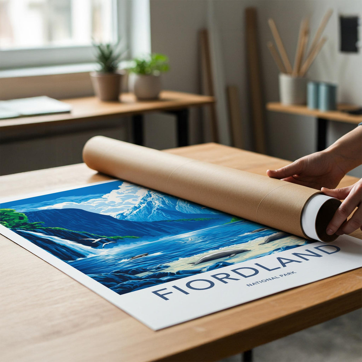 Fiordland Poster - Scenic Landscape Art Featuring Milford Sound
