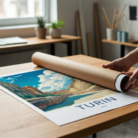 Turin Poster - Italy Wall Art Featuring Baroque Architecture & Mole