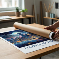 Victoria Harbor Poster - Hong Kong Wall Art