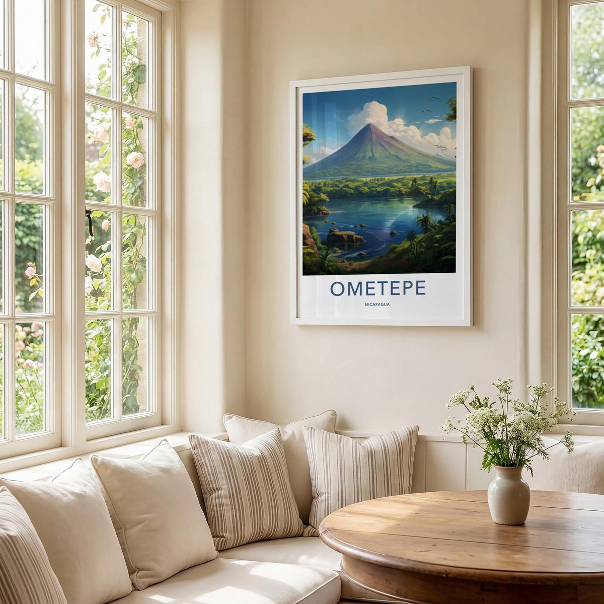 Ometepe Poster - Volcano Landscape Print