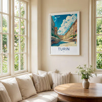 Turin Poster - Italy Wall Art Featuring Baroque Architecture & Mole