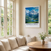Nanda Devi Poster - Himalayan Landscape Wall Art With Snow Capped