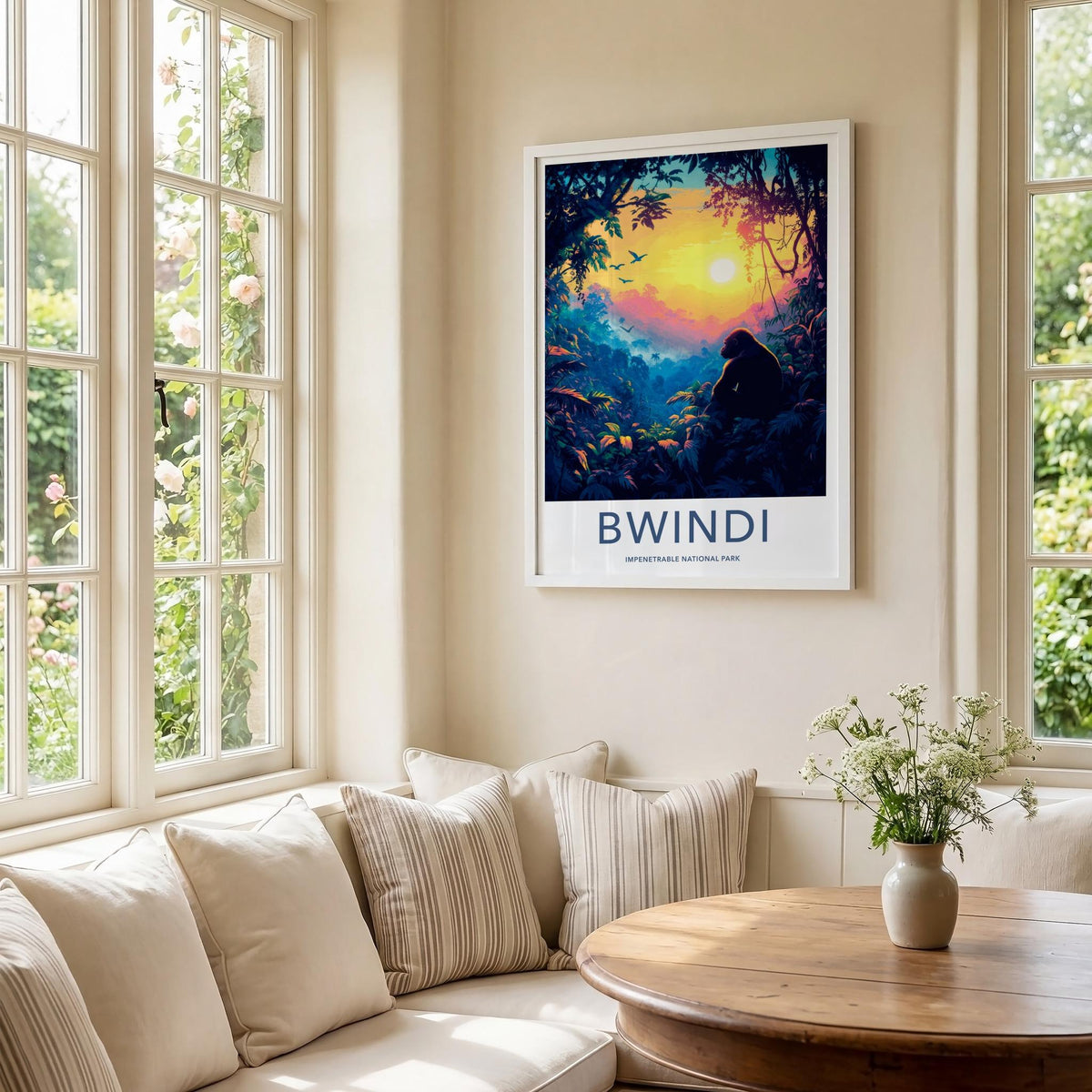 Bwindi National Park Poster - African Wildlife Art