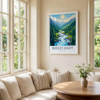 Bieszczady National Park Poster - Scenic Mountain Landscape Print