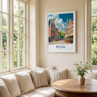 Riga Poster - Latvia Wall Art