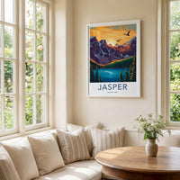 Jasper National Park Poster - Mountain Landscape Print & Wildlife