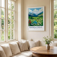 Nanda Devi Poster - Himalayan Mountain Landscape Print