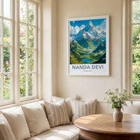 Nanda Devi Poster - Himalayan Wall Decor