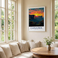 Canaima National Park Poster - Scenic Wall Print With Angel Falls