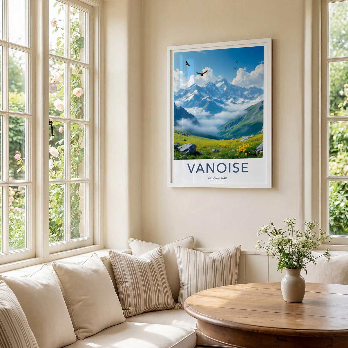 Vanoise Poster - French Alps Mountain Landscape Art