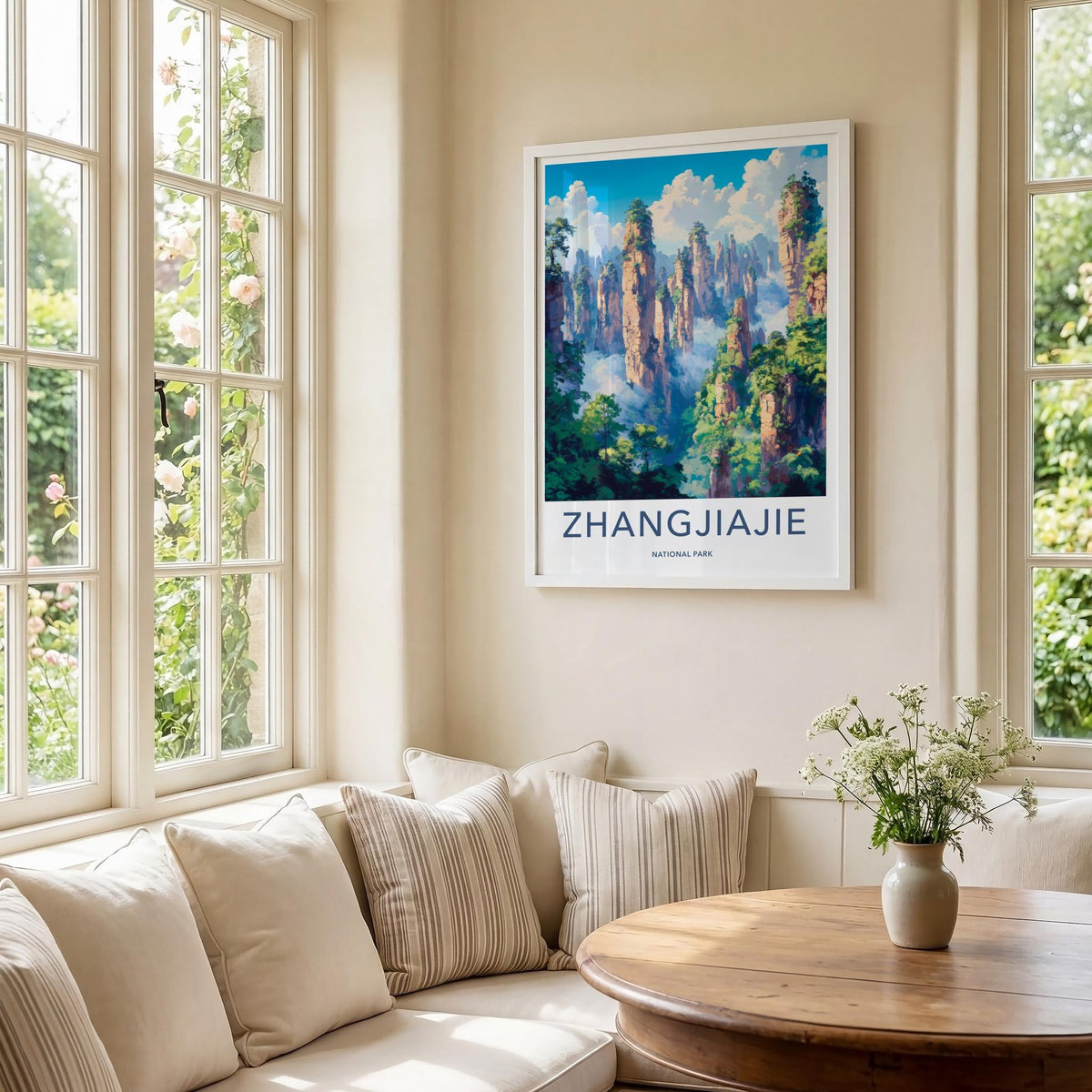 Zhangjiajie National Park Poster - Scenic Mountain Art With Sandstone