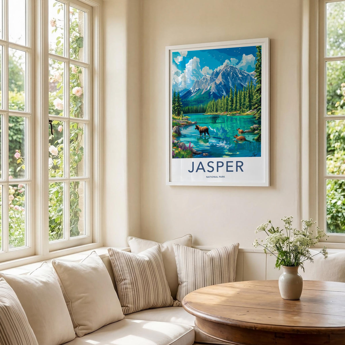 Jasper National Park Poster - Canadian Rockies Art