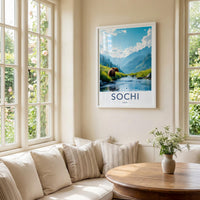 Sochi National Park Poster - Scenic Nature Wall Art Landscape Poster