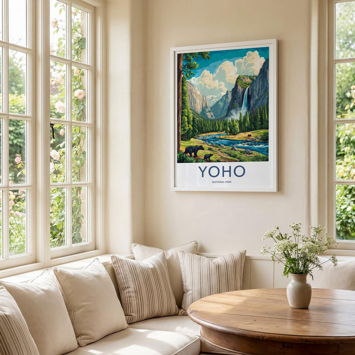 Yoho National Park Poster - Canada Wall Art Featuring Takakkaw Falls