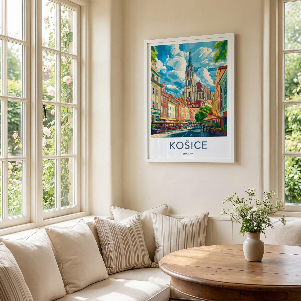 Kosice Poster - Slovakia Wall Art Featuring St. Elisabeth Cathedral