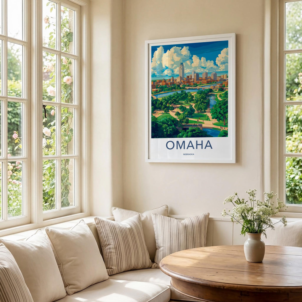 Omaha Poster - Nebraska Wall Art